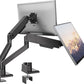 monTEK Dual Monitor Mount Monitor Arms for 2 Monitors for 17 to 35 Inch Curved Screen Holds 35 Lbs Adjustable Heavy Duty Monitor Desk Mount Cable Management, VESA 75/100mm,MA1007BK-D
