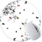 ITNRSIIET Round Mouse Pad with Stitched Edge Premium-Textured Waterproof Non-Slip Rubber Base Desktop Protection Mat Diameter 8.7 inches, Flowers and Butterflies