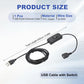 MECCANIXITY USB Extension Cable with ON/Off Toggle Switch 2m USB Male to Female Extension Cord for Desk Lamp Fan LED Light Strip Black Pack of 1