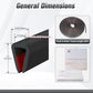 Rubber Edge Trim, Self Adhesive U Channel Edge Trim, U Shaped Trim for Plywood, Glasses, Mirror, Flexiglass, Sharp Edge Parts, Fit for 1/4", Length 20Ft, Black Color, Peel and Stick Plastic Trims