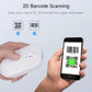 New Wireless Mouse Barcode Scanner, 2-in-1 Design 2D Handheld Barcode Scanner with Wireless Mouse Functions for POS System,Store,Supermarket, Warehouse.(White)
