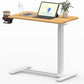 FLEXISPOT Mobile Standing Desk with Wheels Pneumatic Laptop Table Rolling Computer Cart Movable Height Adjustable Small Sit Stand Desk Computer Workstations Home Use(27.6" W x 15.7" D, Maple)