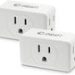 Unidapt Multi Plug Outlet Extender 2 Pack - 3 Way Wall Outlet Splitter, Cruise Ship Essentials Power Plug Adapter, Compact Travel Wall Tap Expander, Flat Angled Design, Home, Office, Dorm - White