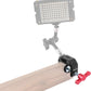 CAMVATE C-Clamp with 1/4 and 3/8 Thread Hole for Camera Monitor(Red T-Handle) - 1687