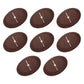 PATIKIL Desk Grommet 2-1/16", 8 Pcs Round Cable Grommet Cord Hole Cover with Adhesive Tape Flexible Table Wire Organizer for Office Home Table Countertop, Deep Brown