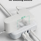 SUPERDANNY Power Strip with USB, 9.8ft Mini Desktop Charging Station with 2 Wide-Spaced Outlets & 4 USB Ports, Portable Flat Plug Extension Cord for Travel, Dorm, Room, Home Office Essentials, White