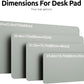 YSAGi Leather Desk Protector, Office Mat, Large Mouse Mat, Non-Slip PU Leather Blotter, Laptop Desk Pad, Waterproof Writing Pad for Office and Home (Grayish Green, 47.2" x 23.6")