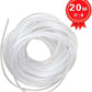 65FT XHF 4mm(Wrapping Range:1.5mm-10mm) Clear Spiral Cable Wrap Cord for Computer Electrical Wire Organizer Sleeve Hose RoHS