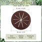 PATIKIL Desk Grommet 3-3/16", 4 Pcs Round Cable Grommet Cord Hole Cover with Adhesive Tape Flexible Table Wire Organizer for Office Home Table Countertop, Deep Brown