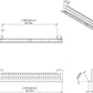 Stand Up Desk Store Under Desk Cable Management Tray Black Horizontal Computer Cord Raceway and Modesty Panel (White, 51")