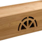 Bamboo Cable Management Box,Extra Large Cord Organizer Box,Power Strips Hider,Plug Strip Cord Box,Outlet Holder,Cords Concealer,Wires Covers,Desk & Floor Tidy Solution (Straight lid)