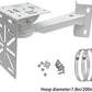 L-Shape Dome Camera Bracket, Wall Ceiling Mount for Security Dome Cameras, Wall Mount,Corner (Vertical Pole Bracket+Hoop 7.8 in )