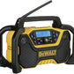 DEWALT 12V/20V MAX Portable Bluetooth Radio, Cordless, 100 ft Range, 3.5” Subwoofers, Jobsite (DCR028B)
