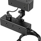 Dual Layer Desk Clamp Power Strip, Desktop Edge Mount Surge Protector with 4 USB Ports(2 USB-C) & 15 AC Outlets, Ultra Thin Flat Plug & 5FT Power Cord for Office Home(ETL Listed)