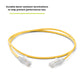 TRUECABLE Cat6 Component Rated Patch Cable, Unshielded (U/UTP), 3ft, Yellow, 28AWG Solid Copper, Snagless 10G High-Speed Ethernet Cable, PoE++ 4PPoE 100W, UL Listed, RoHS-3, 1 Pack