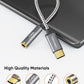 CableCreation USB C to 3.5mm Audio Adapter, Type C to Headphone Adapter, USB C to Aux 24bit/96kHz HiFi DAC Cable for iPhone 16 15 Pro Max/15 Pro/15 Plus, iPad, Galaxy S24 S23 Ultra, Pixel 9, 0.33 ft