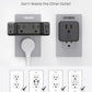 TROND Multi Plug Outlet Extender - Surge Protector Outlet Splitter with 4 Grounded Sockets, Angled Wall Plug Adapter, 900J, Multiple Wall Expander for Bathroom Kitchen Travel Dorm Room, Black