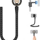 Neewer Magnetic Flexible Phone Holder with 1/4 Screw Adapter, Mini Bendable Tripod Stand Selfie Stick Compatible with MagSafe iPhone Samsung Android Cellphones for Handlebar/Treadmill/Stroller, GP-19
