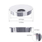 Desk Grommet 2-1/8 Inch 53mm, Zinc Alloy Computer Desk Wire Hole Cover, Office Desktop Cord Cable Hole Metal Ring, Bright Silver