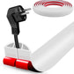 Floor Cord Cover Self Adhesive Cord Hider,10FT Cable Management, Extension Strip Protector for Wires, Prevent Cable Trips for Offices, Gyms, Exhibitions Cavity:0.39"(W) x 0.27"(H) White