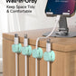 Magnetic Cable Clips, Adjustable Cord Holder Management, Adhesive Wire Keeper Organizer for Home Office Desk Phone PC Car Wall Desktop Nightstand Appliance (9-PCS Cyan)