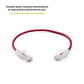 TRUECABLE Cat6 Component Rated Patch Cable, Unshielded (U/UTP), 1ft, Red, 28AWG Solid Copper, Snagless 10G High-Speed Ethernet Cable, PoE++ 4PPoE 100W, UL Listed, RoHS-3, 1 Pack