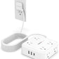 Surge Protector Power Strip, TESSAN 15 FT White Extension Cord Flat Plug with 8 AC Outlets 3 USB Ports (1 USB C), 900J Surge Protection, 3 Sided Wall Mountable Outlet Extender for Office Dorm Room