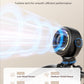 SWEETFULL Baby Stroller Fan - 4000mAh Rechargeable 4-Speed Quiet with LED Display & Night Light, Mini Portable 360° Clip On Safe Fan for Car Seat, Crib, Travel - Black
