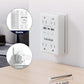 Wall Outlet Extender with Screw, 8 Way Outlets with 1680J Surge Protected, Multi Plug Wall Outlet with USB Ports, LED Indicator, 1875W Wall Mounted Surge Protectors for Dorm Room Office Kitchen