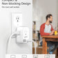 LENCENT Multi Plug Outlet Extender with USB, 4 AC Electrical Outlet Expander with 4 USB Charger Cube(2 Type C), Small Multiple Wall Tap Plug Splitter for Home Office Travel Cruise Dorm Essentials