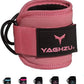 Ankle Straps for Cable Machines Women - Adjustable Gym Ankle Strap for Cable Machine, Neoprene Padded Cable Straps, Durable Leg Strap with Cable Cuff, Glute Kickback Ankle Strap with D Rings
