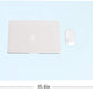 YSAGi Non-Slip Leather Desk Pad L Size, Waterproof Laptop Computer Desk Keyboard Mat, Table Protector Blotter Mat, Large Mouse Pad for Office/Work/Home/Decor(Sky Blue, 35.4" x 17")