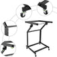 9U Professional DJ Stand Rack Mount DJ Mixer Stand Adjustable Stage Cart w/Wheel for Music Party Show Music Studios Performance Stages Concert Venues