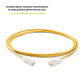 TRUECABLE Cat6 Component Rated Patch Cable, Unshielded (U/UTP), 5ft, Yellow, 28AWG Solid Copper, Snagless 10G High-Speed Ethernet Cable, PoE++ 4PPoE 100W, UL Listed, RoHS-3, 1 Pack
