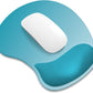 ITNRSIIET Ergonomic Mouse Pad, Cushioned Gel Wrist Rest, Non-Slip Base, Smooth Surface, Compatible with All Mice for Office & Gaming, Desk Accessory, 9.5 x 8.2 inch, Ombre Blue Gradient