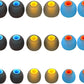 Silicone Earbud Tips - S M L, Fit Most In-Ear Earbuds (Inner Hole 3.8mm - 5.1mm), 9 Pairs