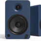 Kanto YU6 Powered Speakers with Bluetooth and Built-in Phono Preamp | 200W Peak Power | 1" Silk Dome Tweeter and 5.25" Kevlar Driver | Auto Standby and Startup | Remote Included | Pair | Matte Blue