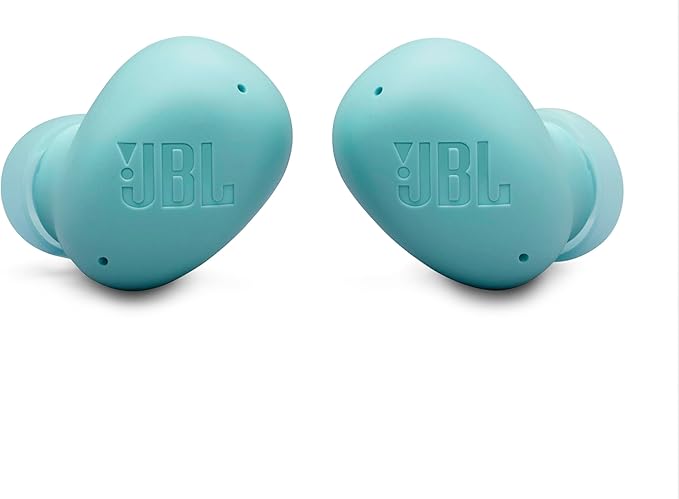 JBL Vibe Buds 2 - True Wireless Noise Cancelling Earbuds with JBL Pure Bass Sound & Smart Ambient Technology, 4mics for Crisp, Clear Calls, up to 40Hrs of Playback, IP54 Dust & Water Resistant (Blue)