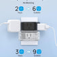 TROND Multi Plug Outlet 3 Pack - Wall Extender with 3-Prong Grounded Sockets, 3 Way Angled Outlet Adapter, Cruise Essentials, Expander for Travel, Home, Hotel, Dorm Room, Black
