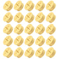 20Pcs Desk Grommet, 1" (25mm) Yellow Silicone Cord Hole Cover, Flexible Rubber Wire Grommets, Wall Grommets for Cables Management, Table, Countertop, Cabinets and Furnitures Wire Organizer