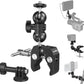 SMALLRIG Super Camera Clamp Mount, Double Ball Head Magic Arm Adapter, Fence/Desk/Tripod Mount for Monitor/Light/Camera, for Insta360, for Gopro