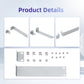 Rack Mount Kit for Ubiquiti Switch, 1U Rack Ears for EdgeSwitch ES-8-150W Switch 8 Port and for US-8-150W UniFi Switch 8 Port
