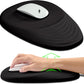 Hokafenle Ergonomic Mouse Pad Wrist Support, Terraced Slope Carpal Tunnel Wrist Pad for Mouse with Unibody Memory Foam, Wrist Rest Pain Relief Mousepad (Dark Night, 11.8x7.9 in)