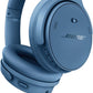 Bose QuietComfort Bluetooth Headphones, Wireless Headphones with Active Over Ear Noise Cancelling and Mic, Deep Bass, Up to 24 Hours of Playtime, Blue Dusk - Limited Edition Color