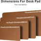 Aothia Leather Desk Pad Protector, Mouse Pad, Office Desk Mat, Non-Slip PU Leather Desk Blotter, Laptop Desk Pad, Waterproof Desk Writing Pad for Office and Home (48"x17",Brown)