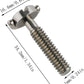 E-outstanding D Ring Hinged Screw 2PCS 1/4-20 Thread D-Ring Stainless Steel Camera Fixing Screws for Camera Tripod Monopod QR Plate 30mm Length