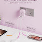 LENCENT Multi Plug Outlet Extender with USB C, 4 AC Electrical Outlet Expander with 4 USB Charger Cube, Small Multiple Wall Tap Plug Splitter for Home Office Travel Cruise Dorm Essentials- Pink