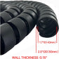 Spiral Wrap Cable Protector - 2.0" OD x 10' Pre-Cut Lengths - Safe Hose Protector to Avoid Wear and Extend Life for Hydraulic Pneumatic Hoses