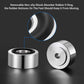 Facmogu 4PCS Silver Aluminum Alloy Speaker Isolation Feet, Turntable Isolation Pad for Reduce Vibration & Resonance, Speaker Spike Pads with Non-Slip Rubber Ring for Amplifier HiFi Devices Recorder CD
