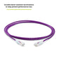 TRUECABLE Cat6 Component Rated Patch Cable, Unshielded (U/UTP), 5ft, Purple, 28AWG Solid Copper, Snagless 10G High-Speed Ethernet Cable, PoE++ 4PPoE 100W, UL Listed, RoHS-3, 1 Pack